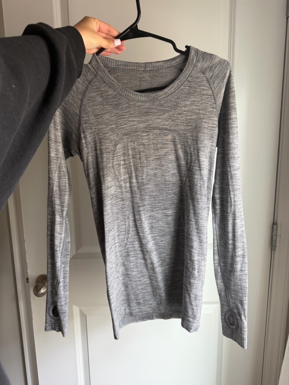 lululemon athletica Gray Seamless Long Sleeve Top